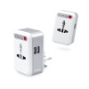 Smart Timing Universal Travel Adaptor with 2 USB Hub